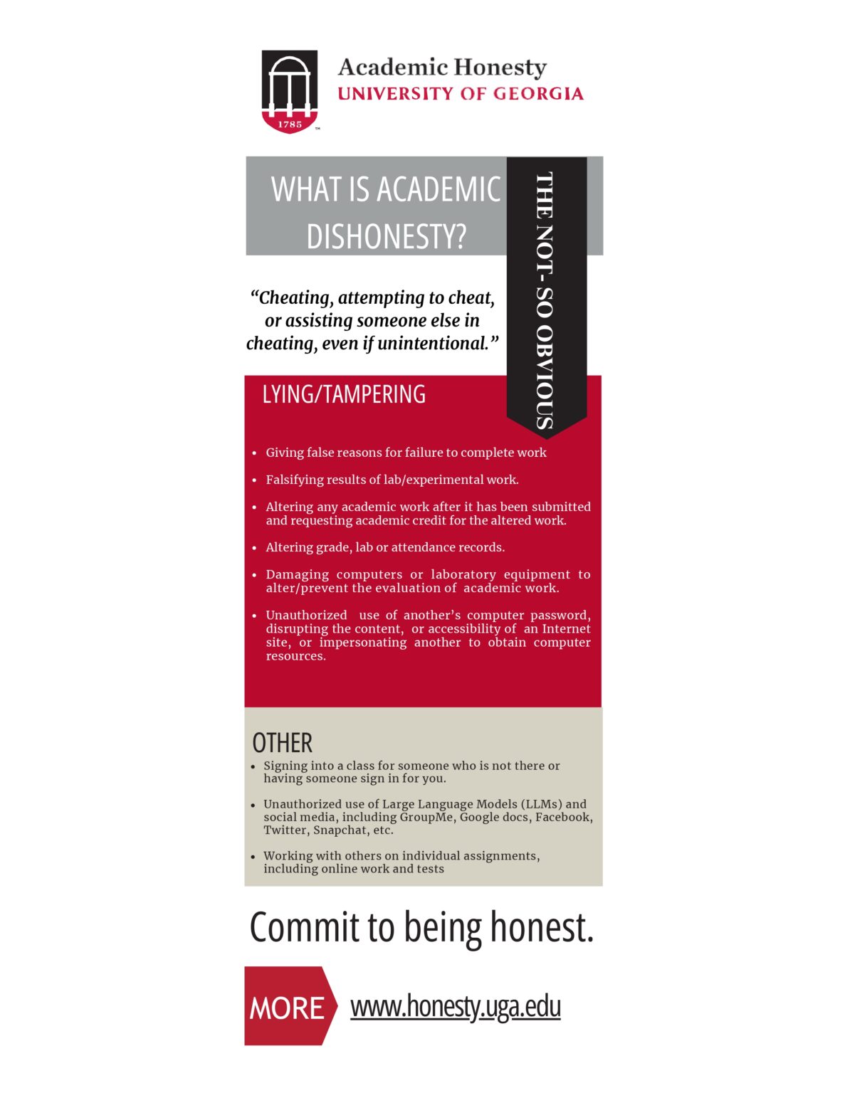 Prohibited Conduct - UGA Academic Honesty